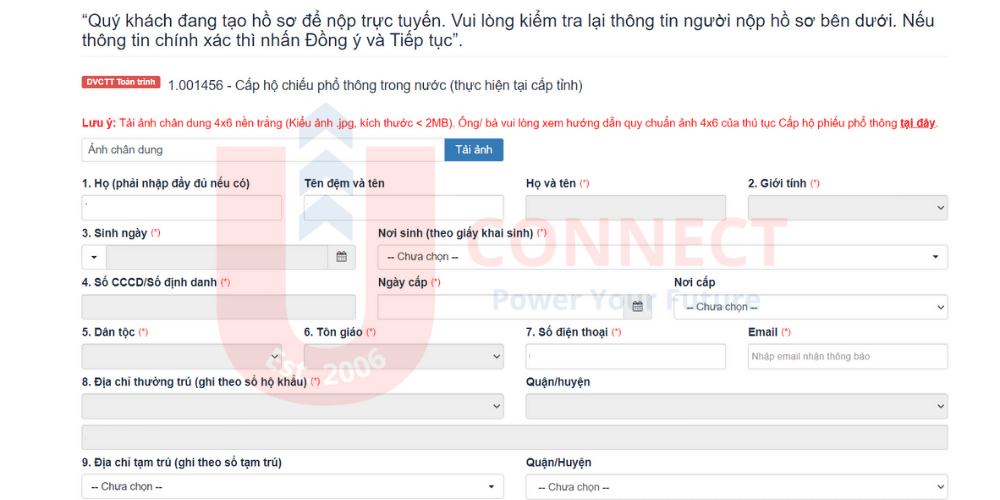 Hướng dẫn làm hộ chiếu gắn chip online